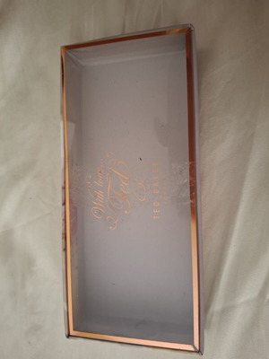Ted Baker box with transparent lid 18×8×2.5 cm like new