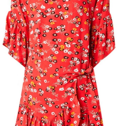 Maje dress red floral size Small like new