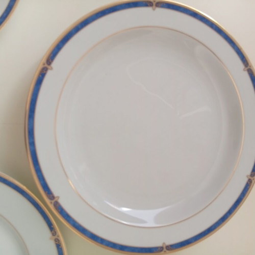 Limoges Bernardaud Calypso Bleu coffee set new, 5 pieces