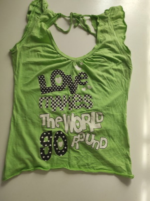 Γυναικεία εξώπλατη μπλούζα Decibel one size σαν καινούργιο, πράσινη