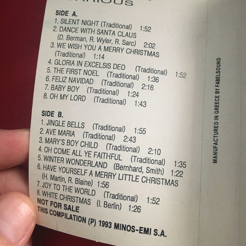 J&B Christmas music collection used