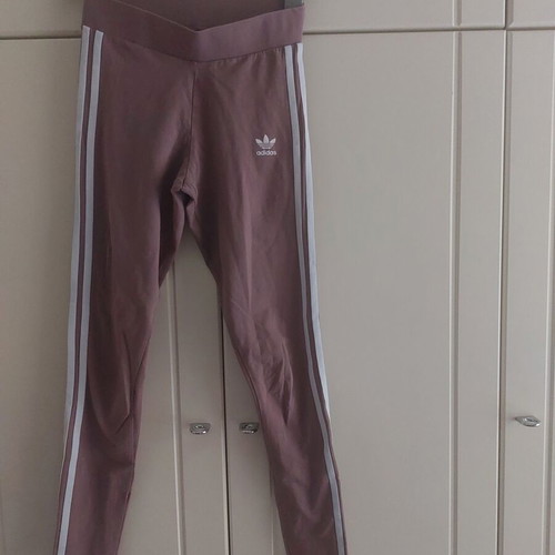 Adidas sports pants XS like new, white and pink