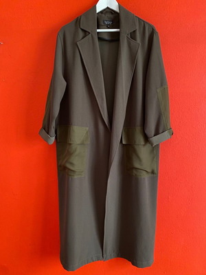 Topshop khaki trench coat new, size 40
