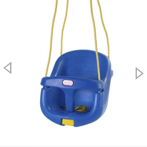 Little Tikes toddler swing blue with backrest like new