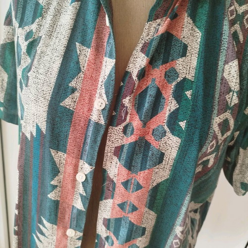 Bershka men's shirt almost new, green, size S