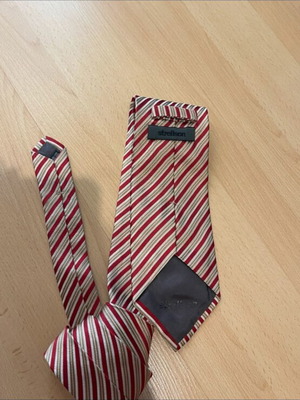 Strellson tie 100% silk new, beige and red