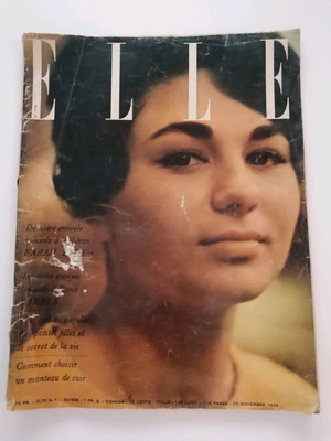 Elle magazine 1959 used, French, collectible