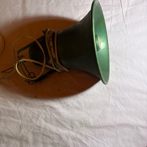 Megaphone horn vintage used, 1960s outdoor announcement