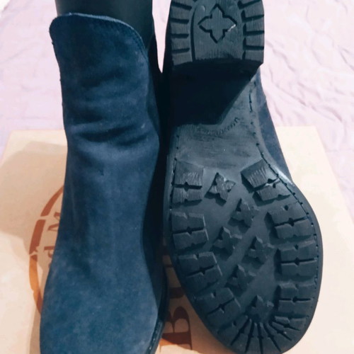 Bueno navy blue suede ankle boots size 39 new