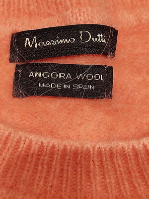 Massimo Dutti wool sweater used, salmon color for age 6-7