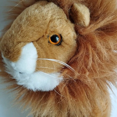 Lion hand puppet for puppet theater used 35 cm