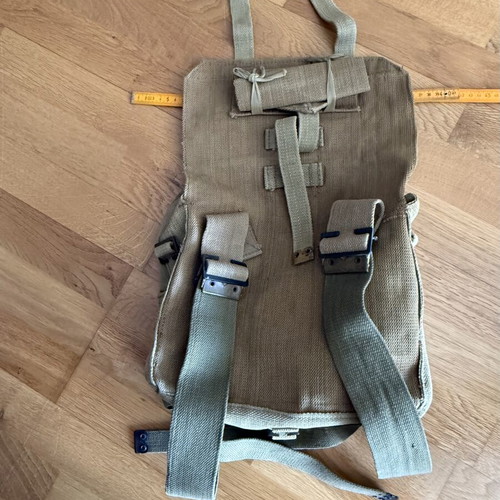 P37 Military Campaign Bag used, Greek Army vintage