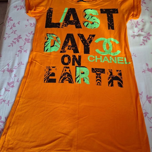 Mako beach dress new, orange, size M
