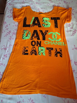 Mako beach dress new, orange, size M