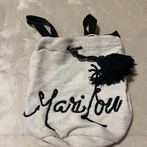 Marilou fabric beach bag like new, beige