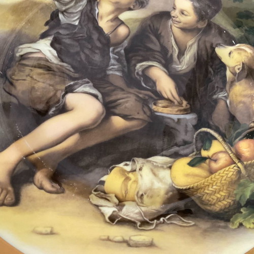 Fenton English porcelain plate with Murillo painting, diameter 27 cm