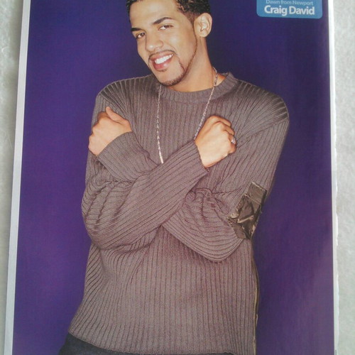 Craig David TVHits Pinup poster like new