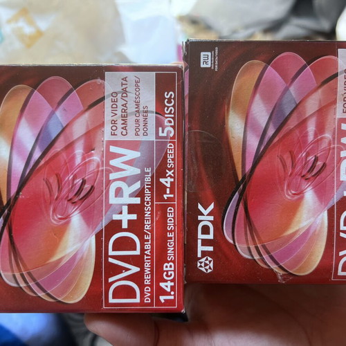 Tdk DVD+RW rewritable discs, pack of 2