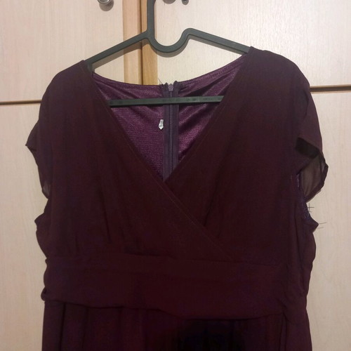 Purple long dress like new, size XL