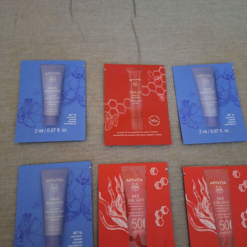 Skincare samples pack of 7 with Apivita, Bobbi Brown, Cerave