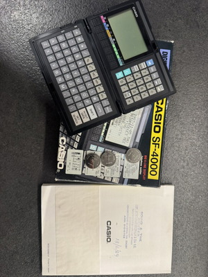 Casio SF-4000 calculator new from 1989