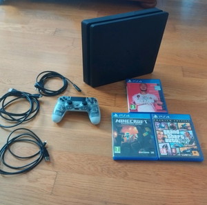 playstation 4 slim + games
