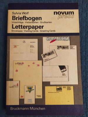 Briefbogen Letterpaper book like new, graphic design examples