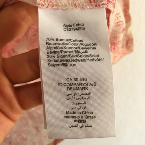 InWear silk cotton blend summer shirt, size M 38