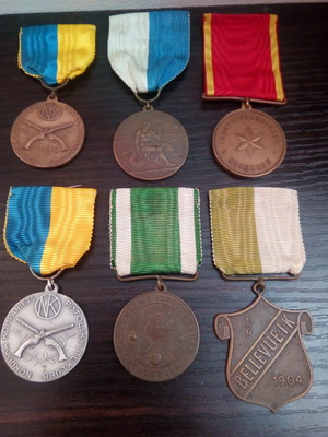 Μετάλλια στόχου μεταχειρισμένα, πακέτο 6 συλλεκτικά