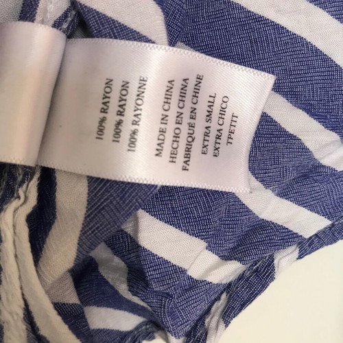 Rails shirt 100% rayon like new, white and blue