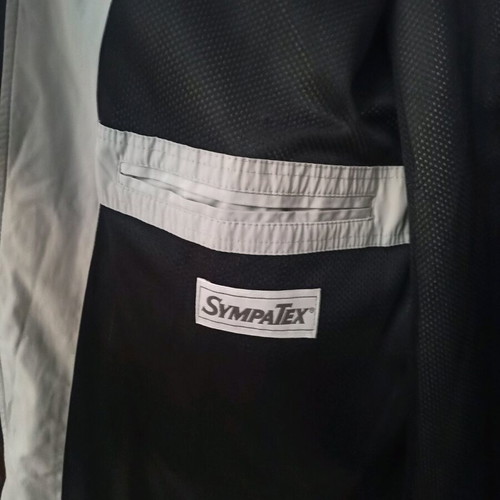 Men's spring windbreaker jacket like new, size L-XL, black and gray