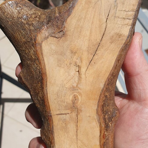 Wooden tealight holder for 2 candles like new, handmade natural wood
