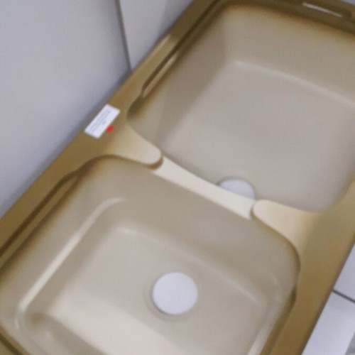Majestic Minos E96/2 Double Synthetic Kitchen Sink Cappuccino New