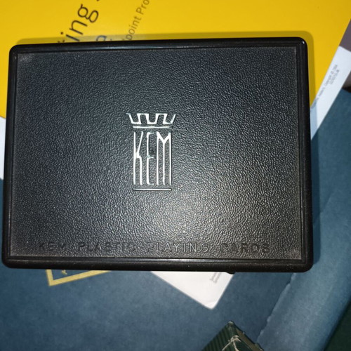 Kem double playing cards like new with original case