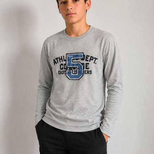Frenzy long sleeve kids shirt gray size 14 new