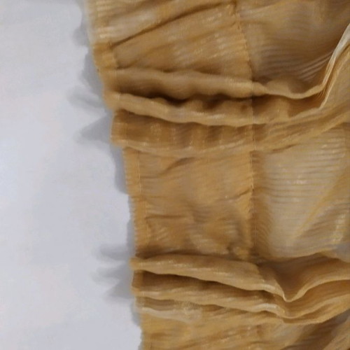 Yellow curtain used, height 2.58 m, width 1.90 m