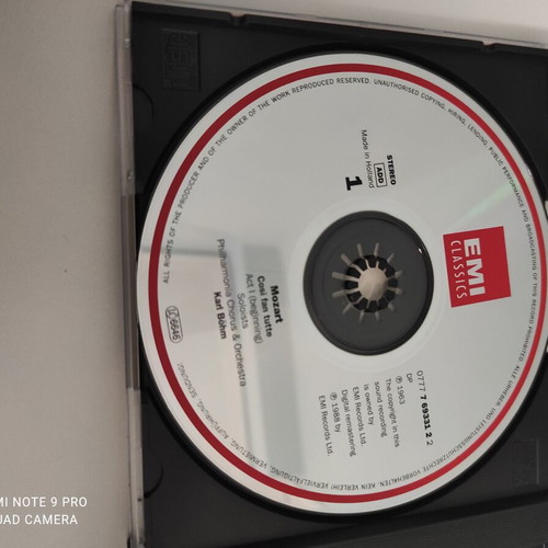 Cosi Fan Tutte CD by Mozart like new, classical music, set of 3