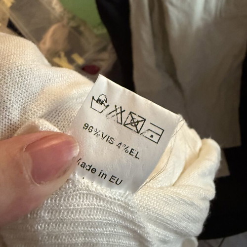White Viscose Dress made in Europe like new