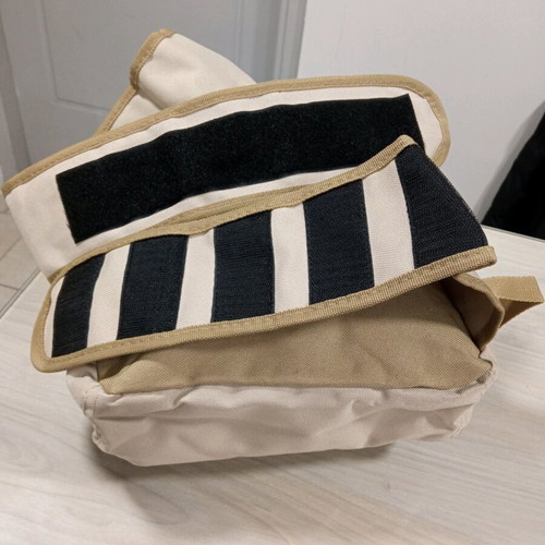 Crossbody bag new, beige, durable material for daily use