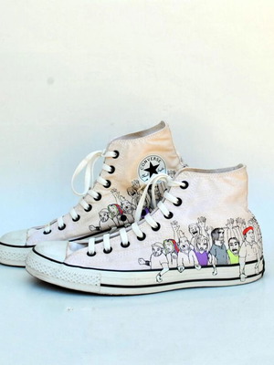 Converse All Star Chuck Taylor Graffiti Long Neck sneakers like new, size 46