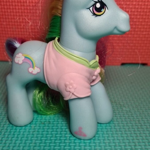 My Little Pony G3 2007 Rainbow Dash used with cloth