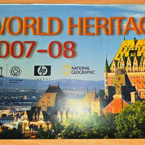 World Heritage 2007-2008 map by National Geographic