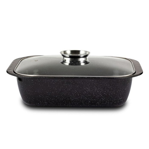 Enamel Roasting Pan new with glass lid