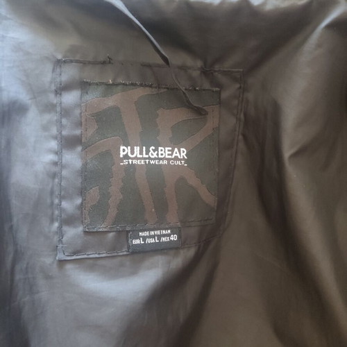 Pull & Bear winter puffer jacket used, black, size L
