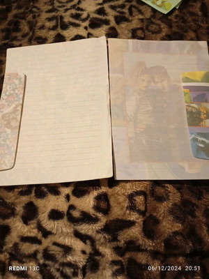 Used correspondence with folder and set sheet