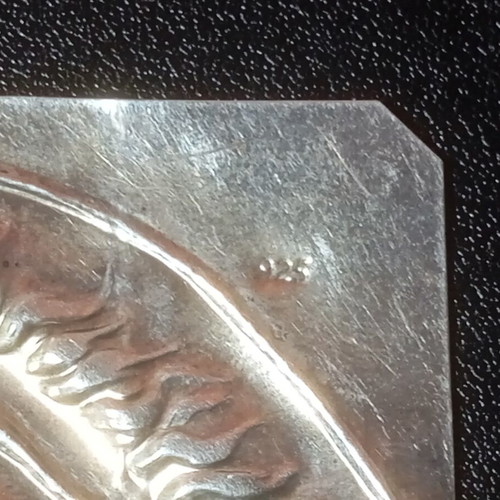 Silver votive with eye depiction used