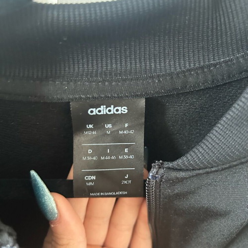 Adidas jacket like new, size M, black and white