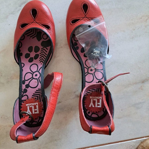 Fly London Barreta new, leather, red size 38