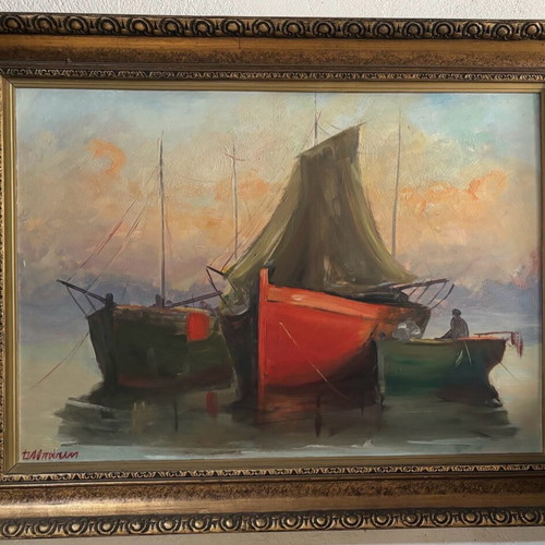 Painting by Dora Bouki like new, dimensions 85x65