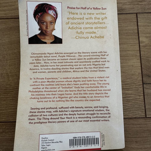The Thing Around Your Neck by Chimamanda Ngozi Adichie used fiction book